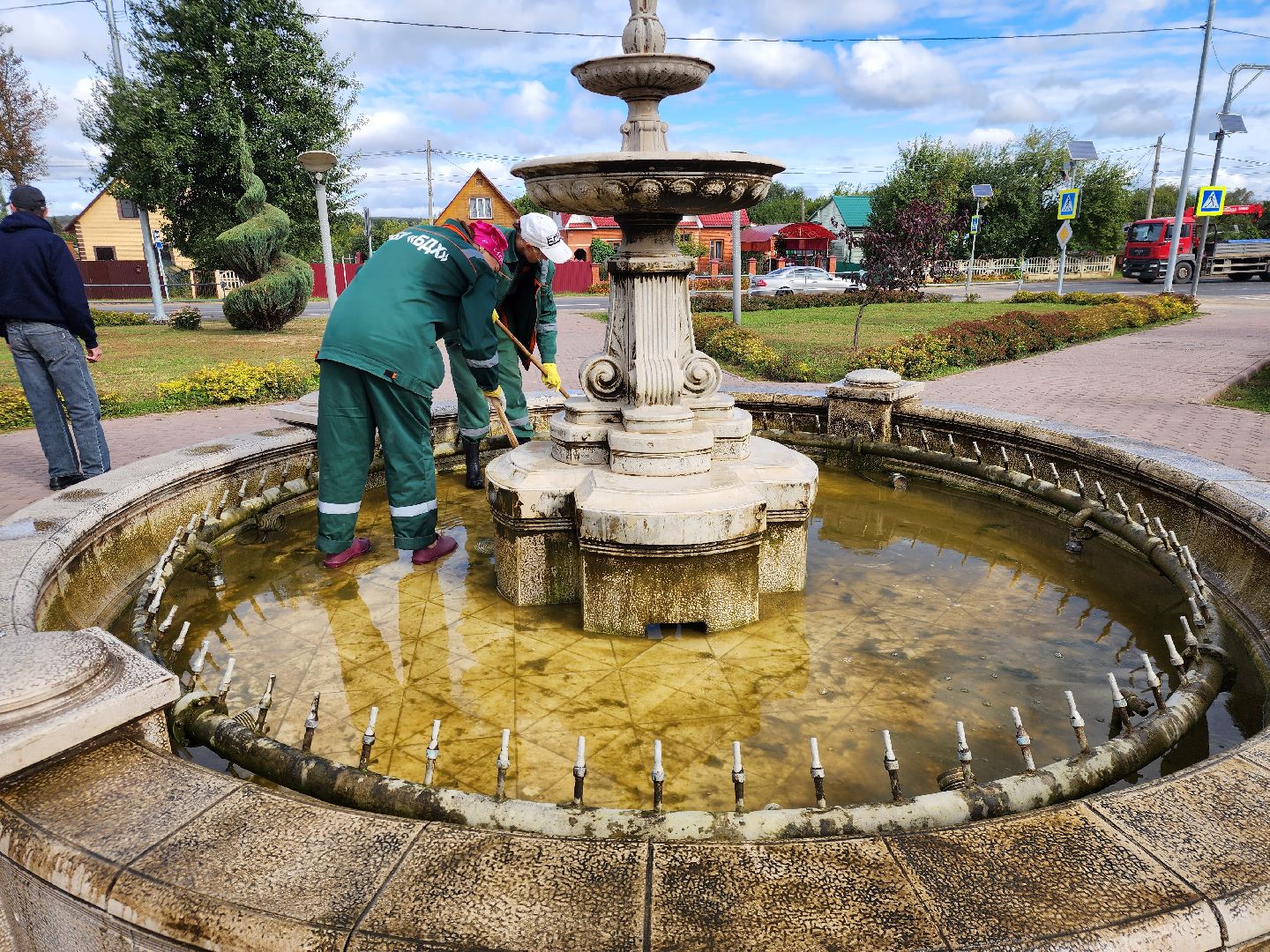 подмосковье, фонтан, благоуйстройство, серебристый пруд,