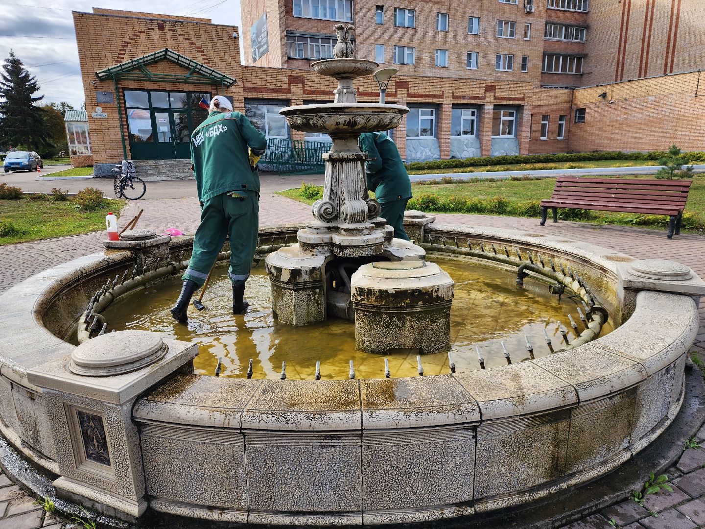 подмосковье, фонтан, благоуйстройство, серебристый пруд,