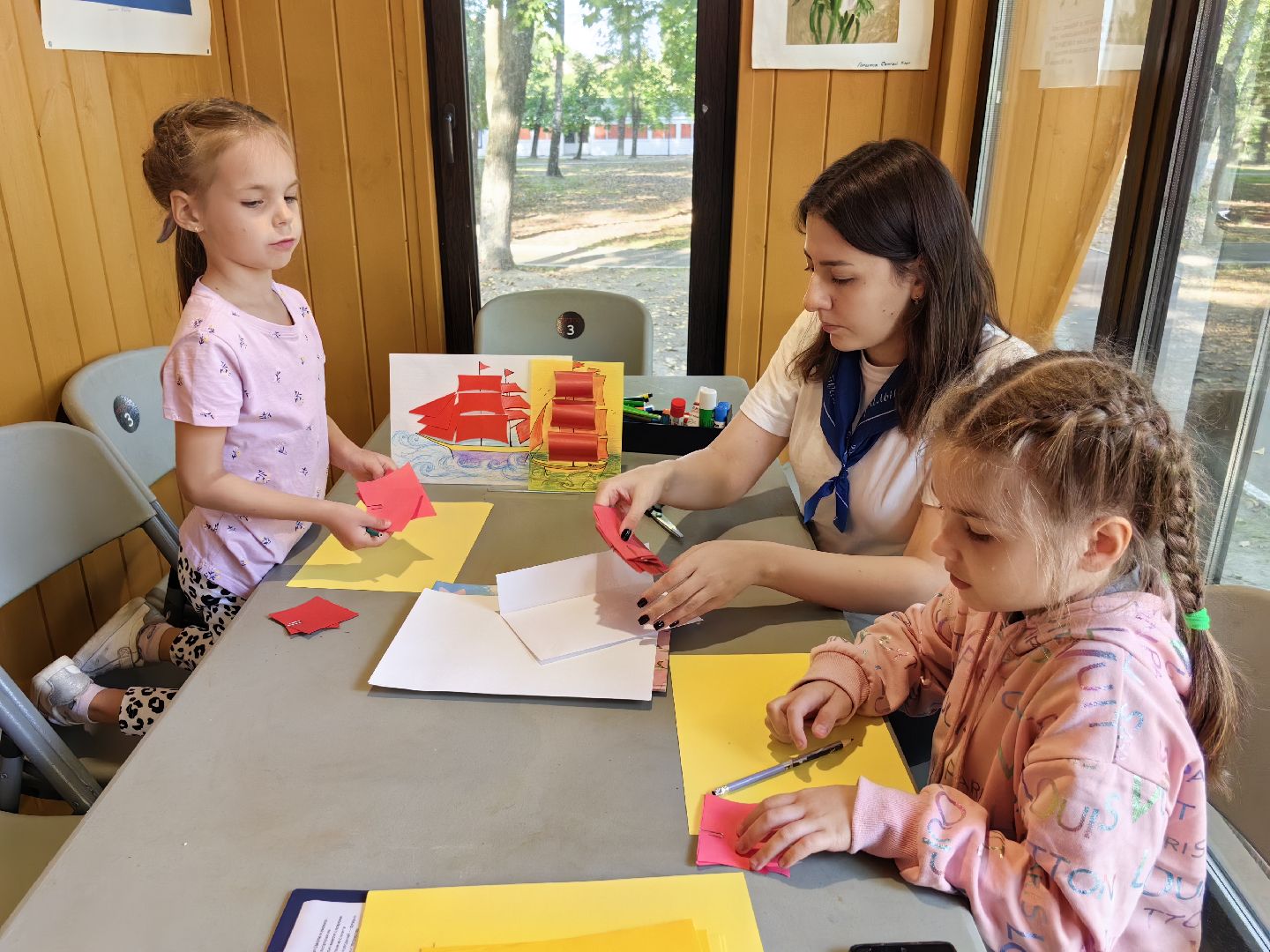 мастер-класс, корабль, клей, бумага, творчество,