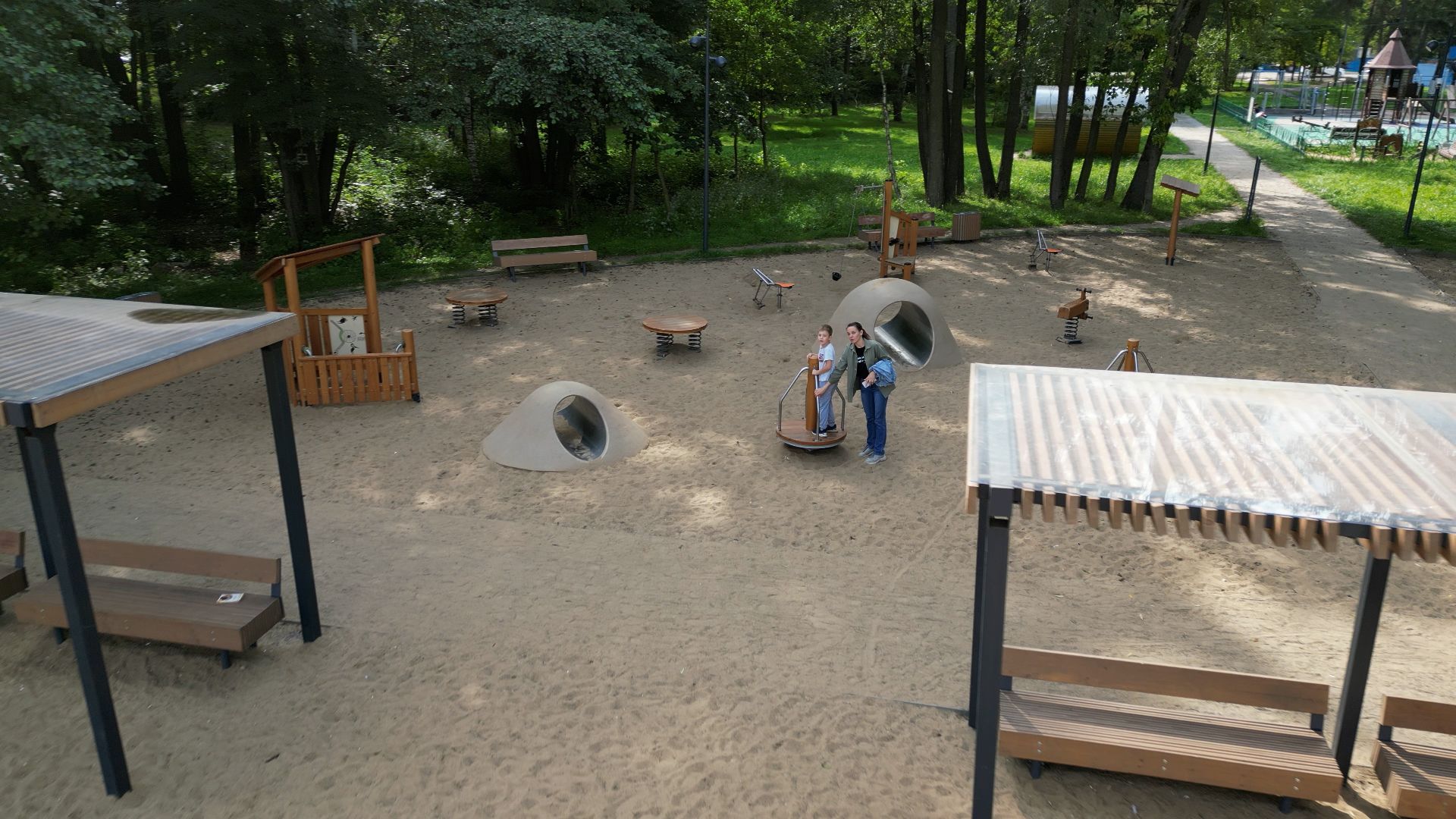 орехово-зуево, парки, благоустройство,видео с коптера,