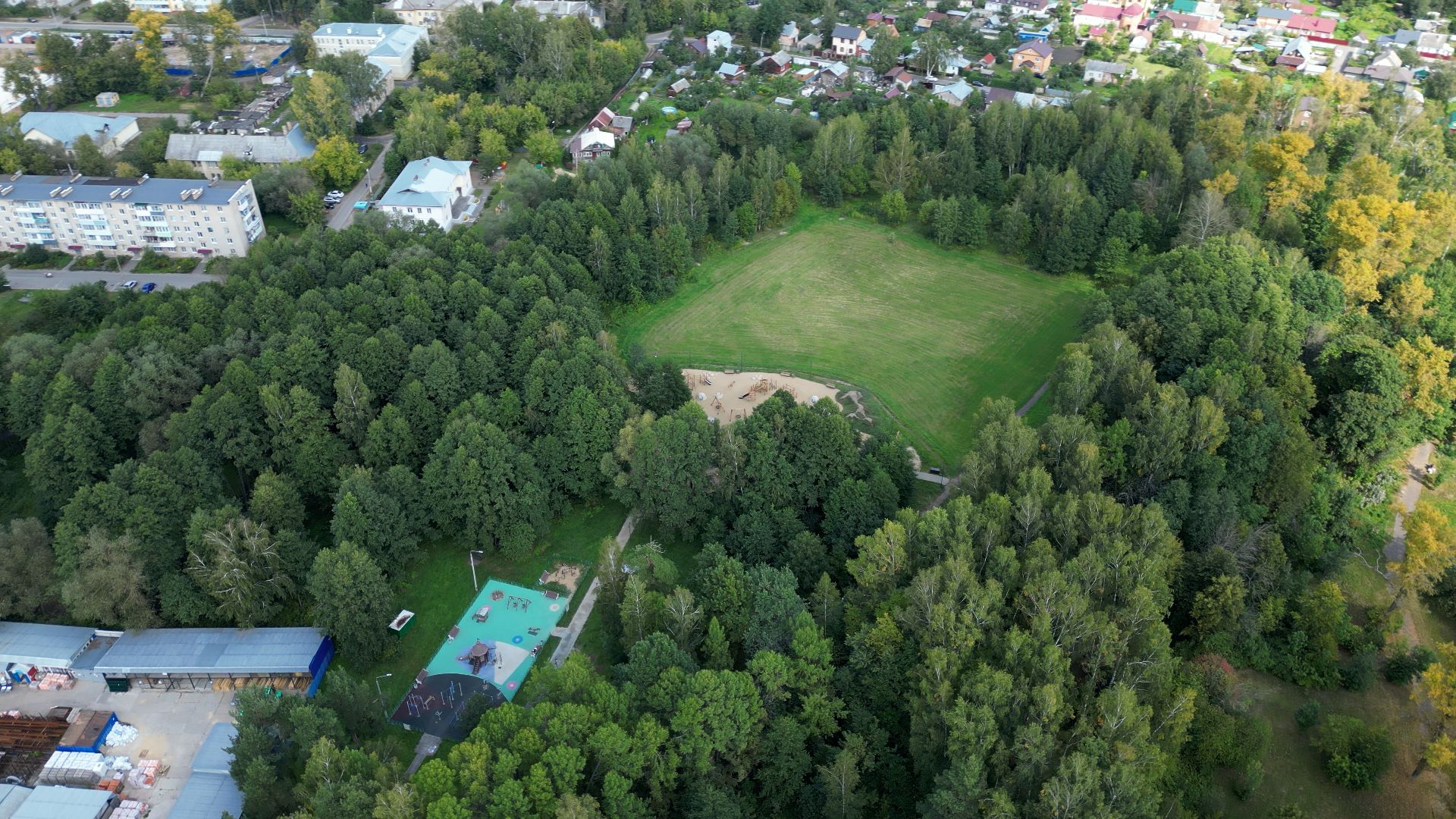 орехово-зуево, парки, благоустройство,видео с коптера,