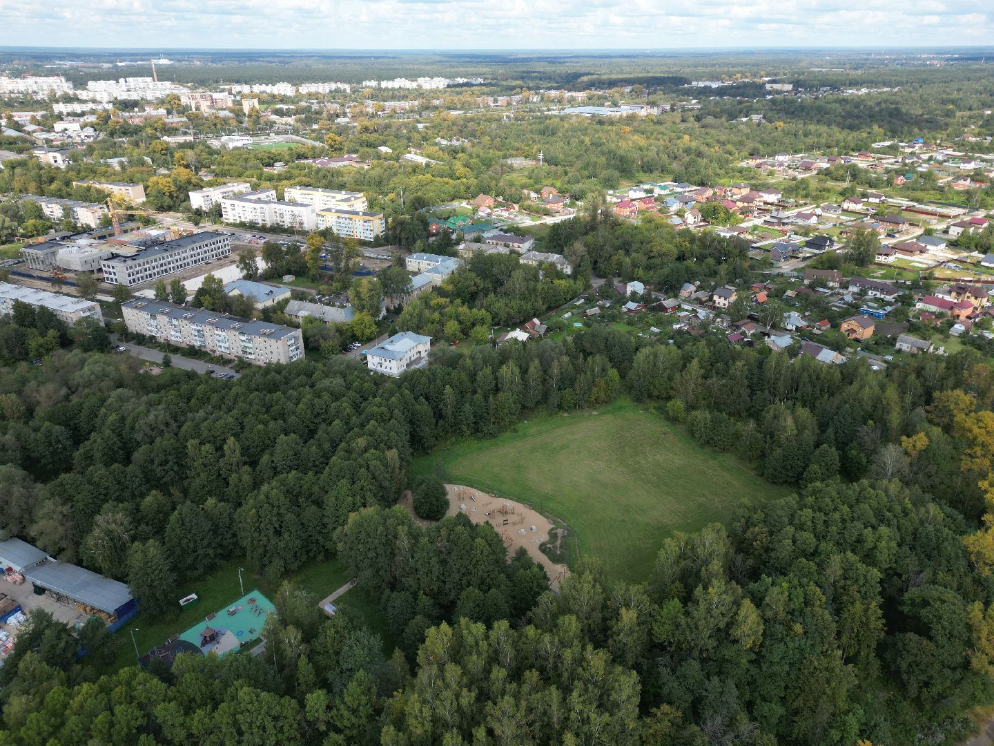 орехово-зуево, парки, благоустройство,видео с коптера,