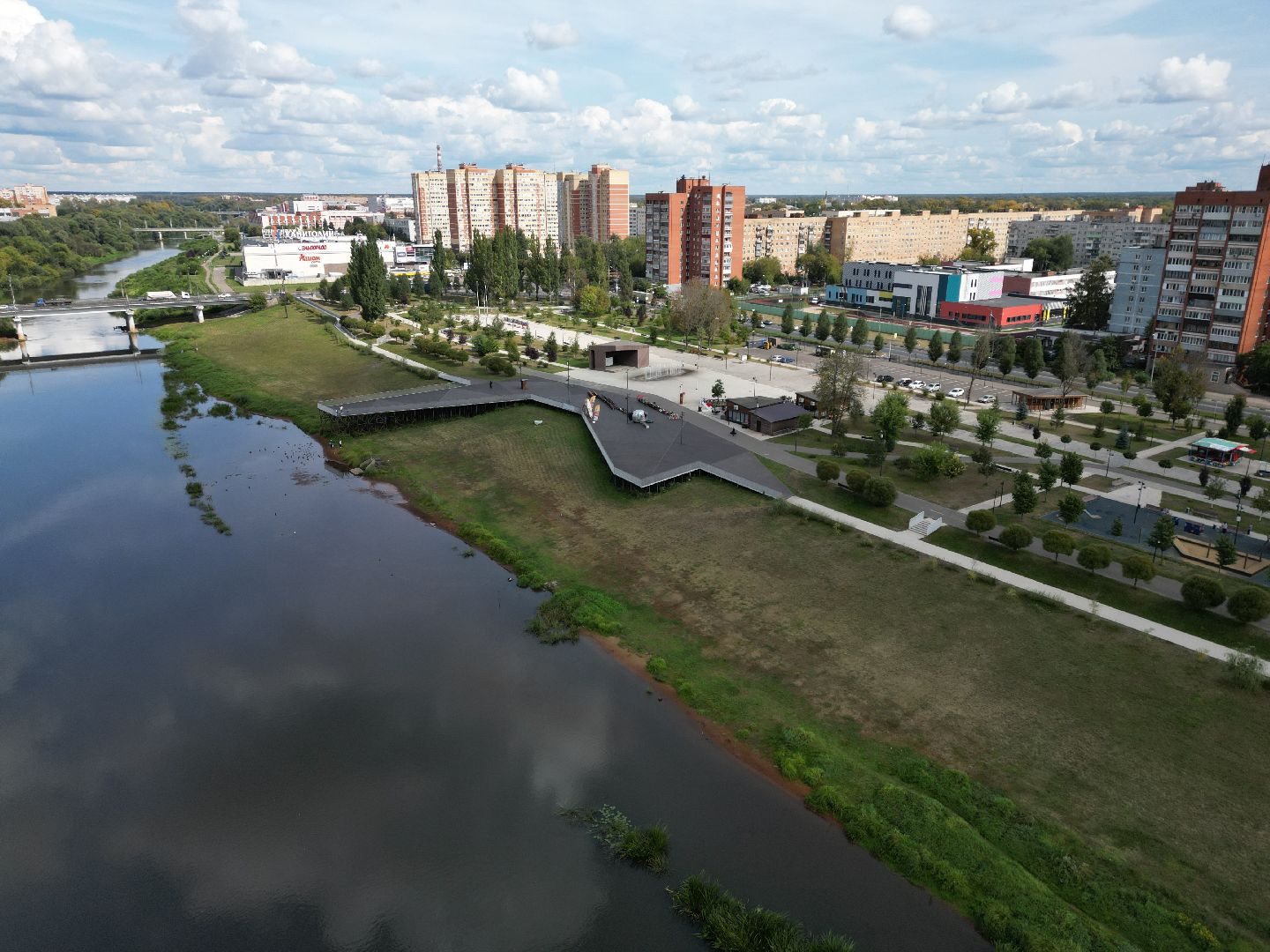 орехово-зуево, парки, благоустройство,видео с коптера,