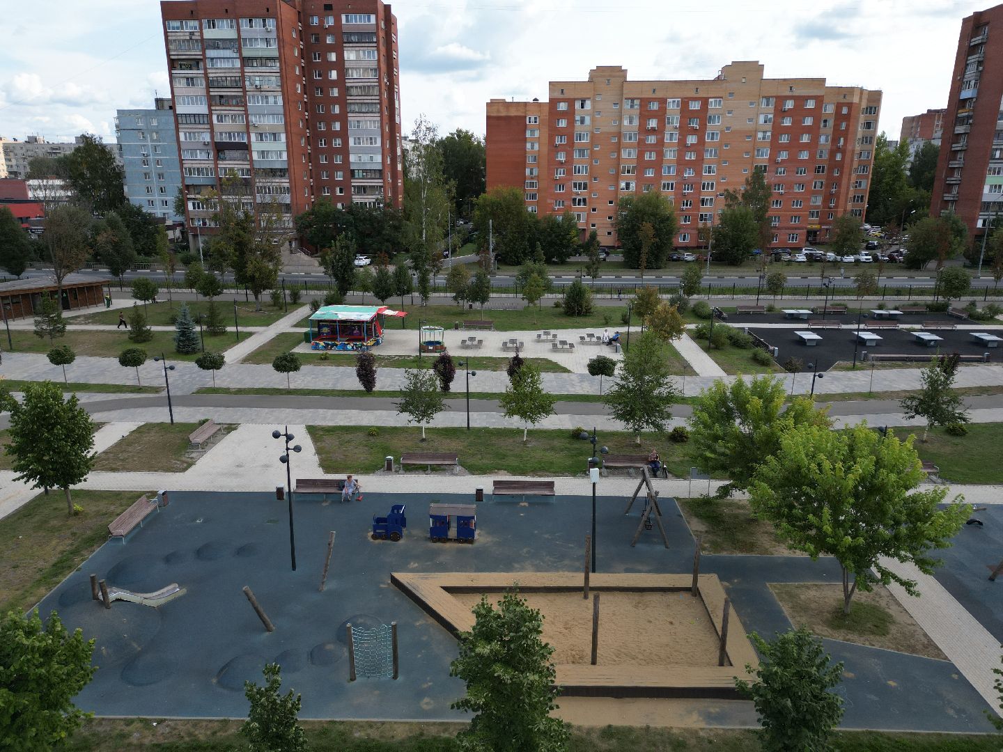 орехово-зуево, парки, благоустройство,видео с коптера,