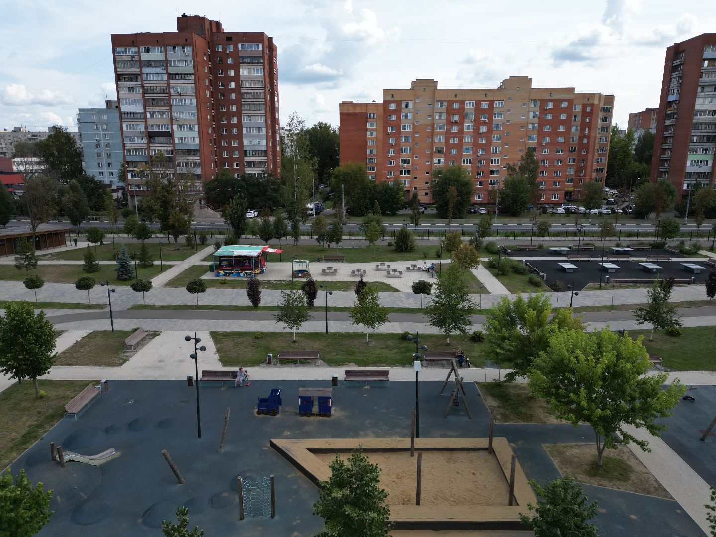 орехово-зуево, парки, благоустройство,видео с коптера,