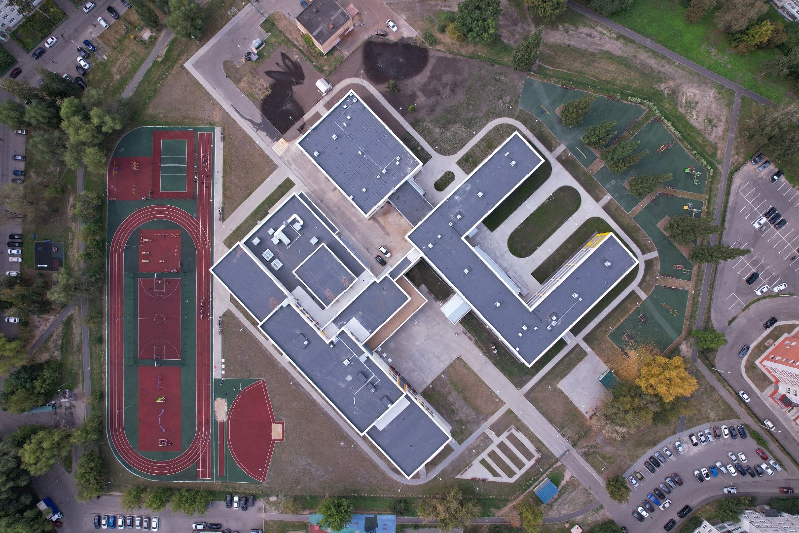 орехово-зуево, школа, строительство,видео с коптера,