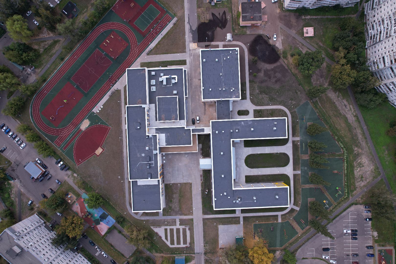 орехово-зуево, школа, строительство,видео с коптера,