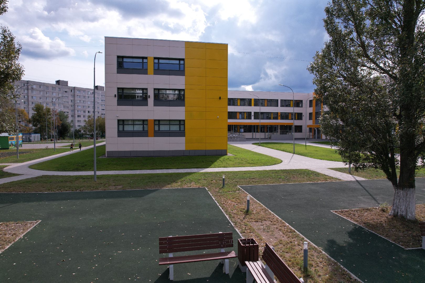 орехово-зуево, школа, строительство,видео с коптера,