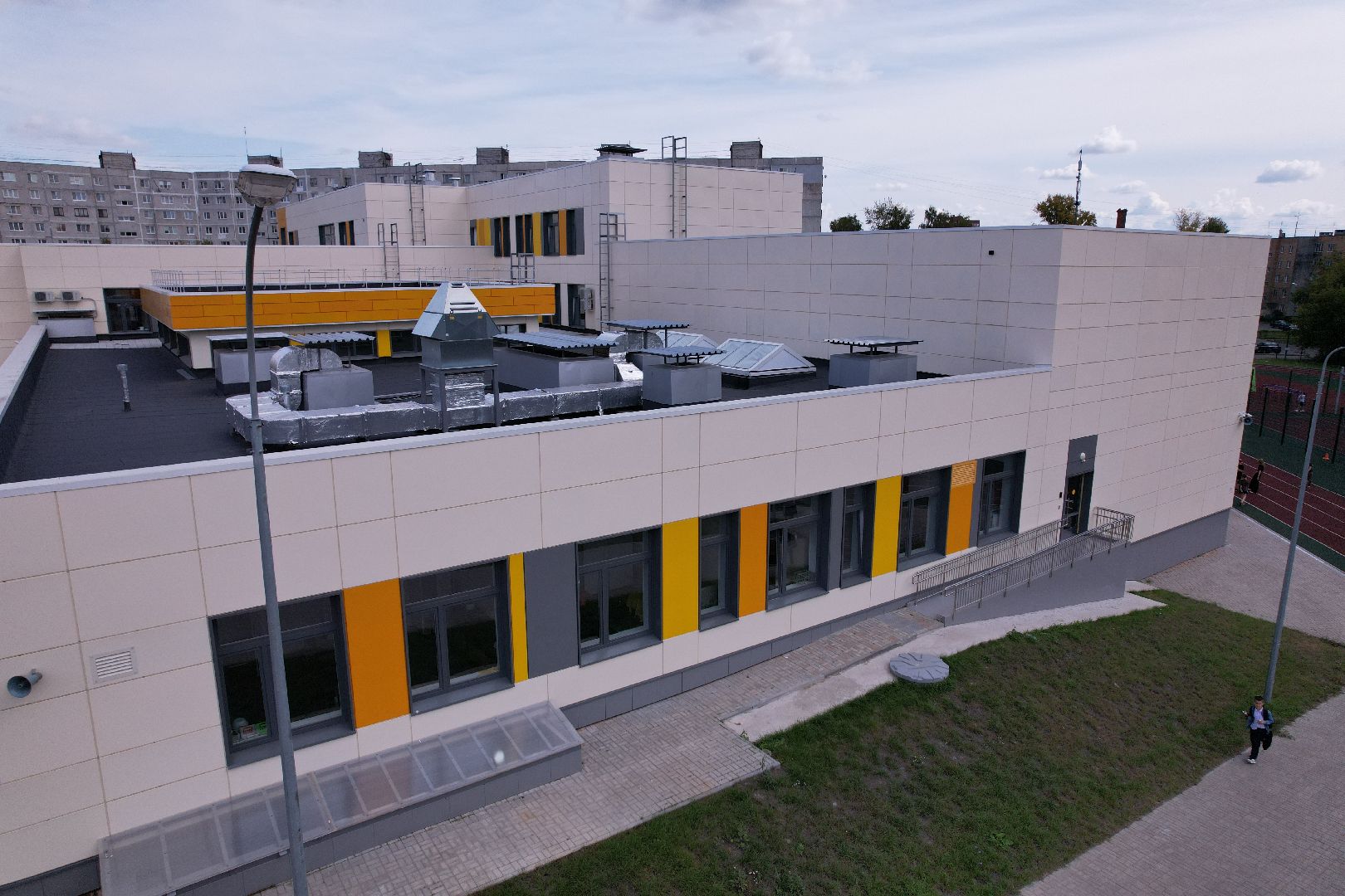 орехово-зуево, школа, строительство,видео с коптера,