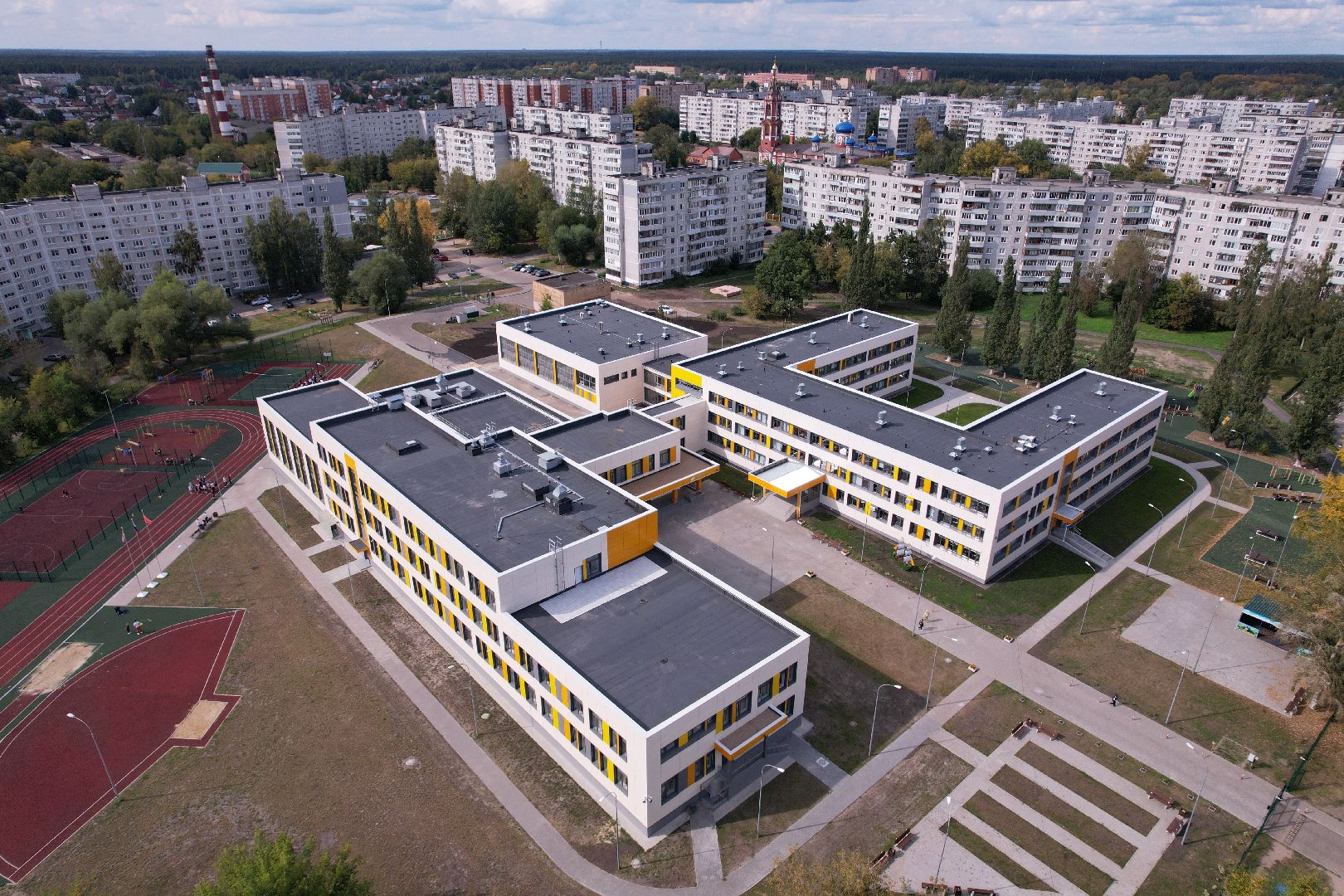 орехово-зуево, школа, строительство,видео с коптера,