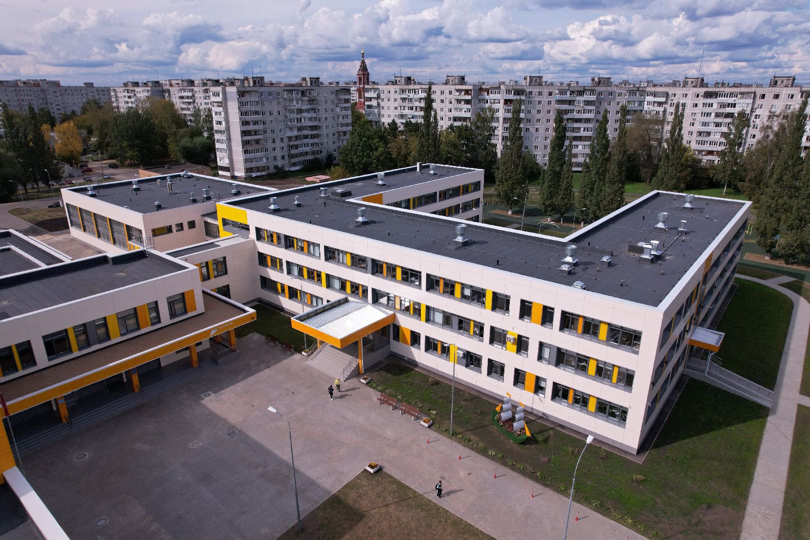 орехово-зуево, школа, строительство,видео с коптера,