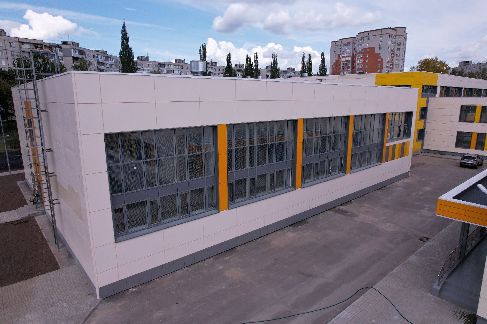 орехово-зуево, школа, строительство,видео с коптера,