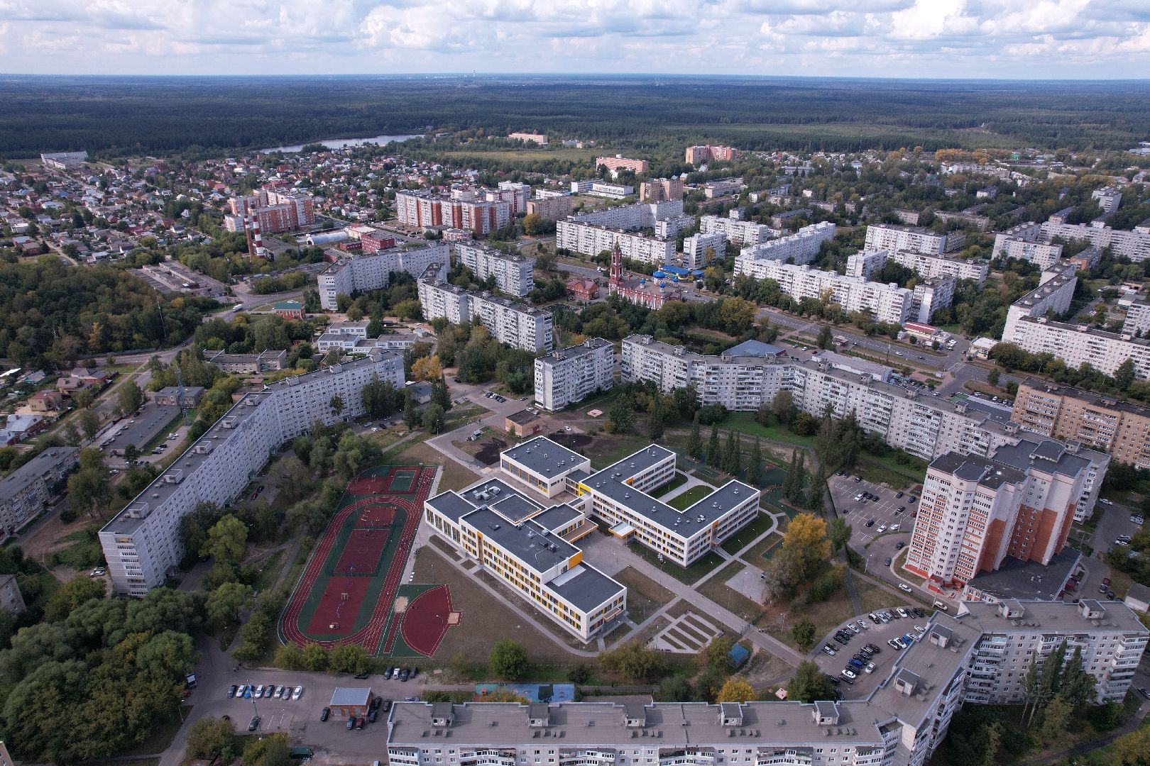 орехово-зуево, школа, строительство,видео с коптера,