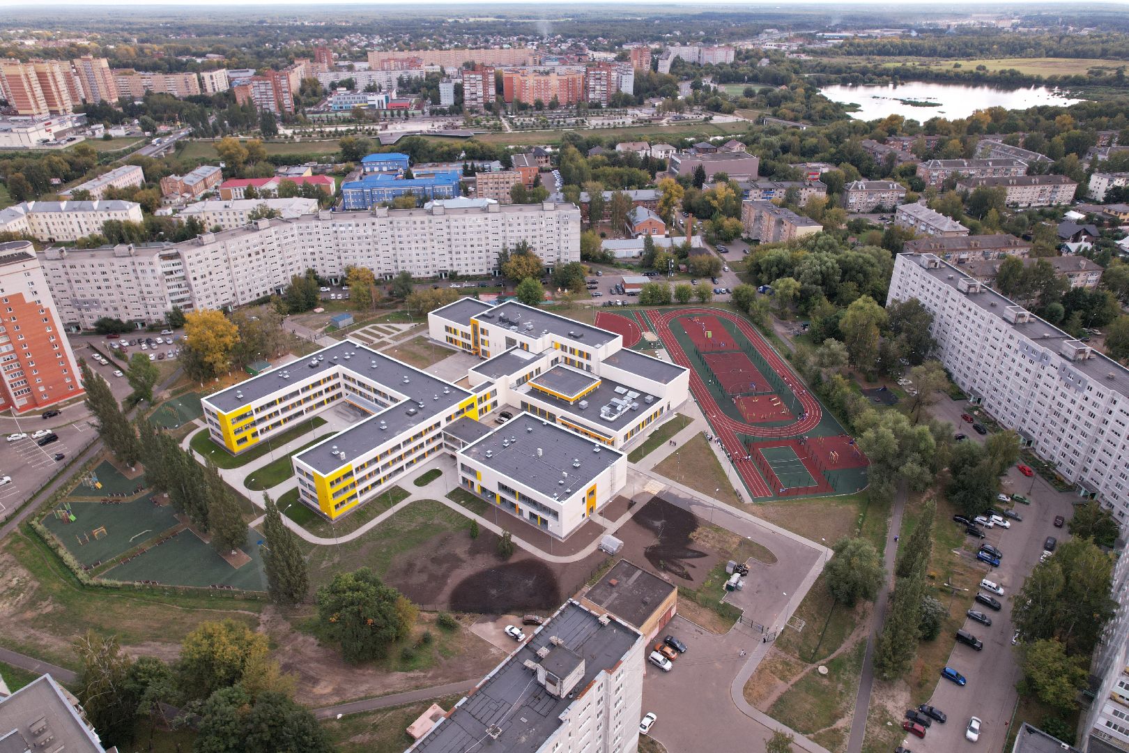 орехово-зуево, школа, строительство,видео с коптера,