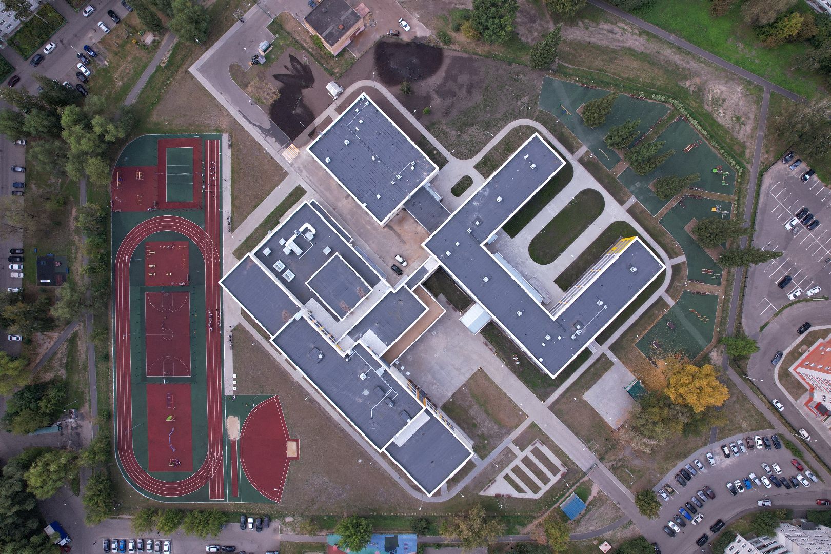 орехово-зуево, школа, строительство,видео с коптера,