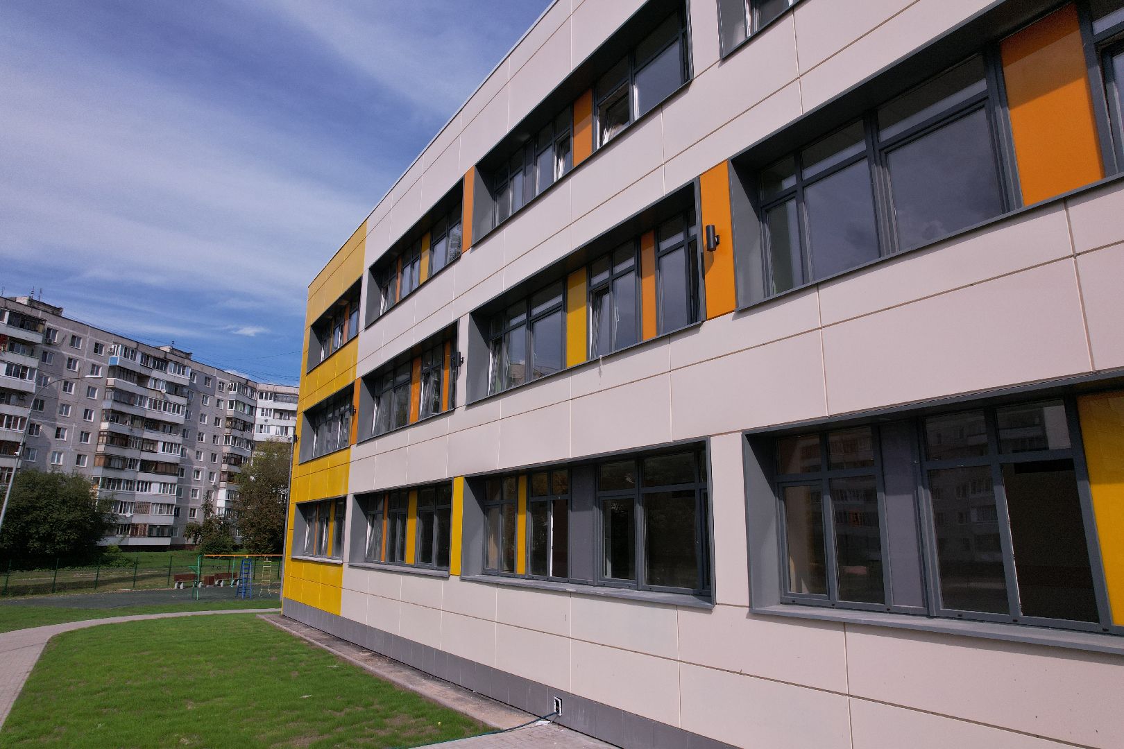 орехово-зуево, школа, строительство,видео с коптера,