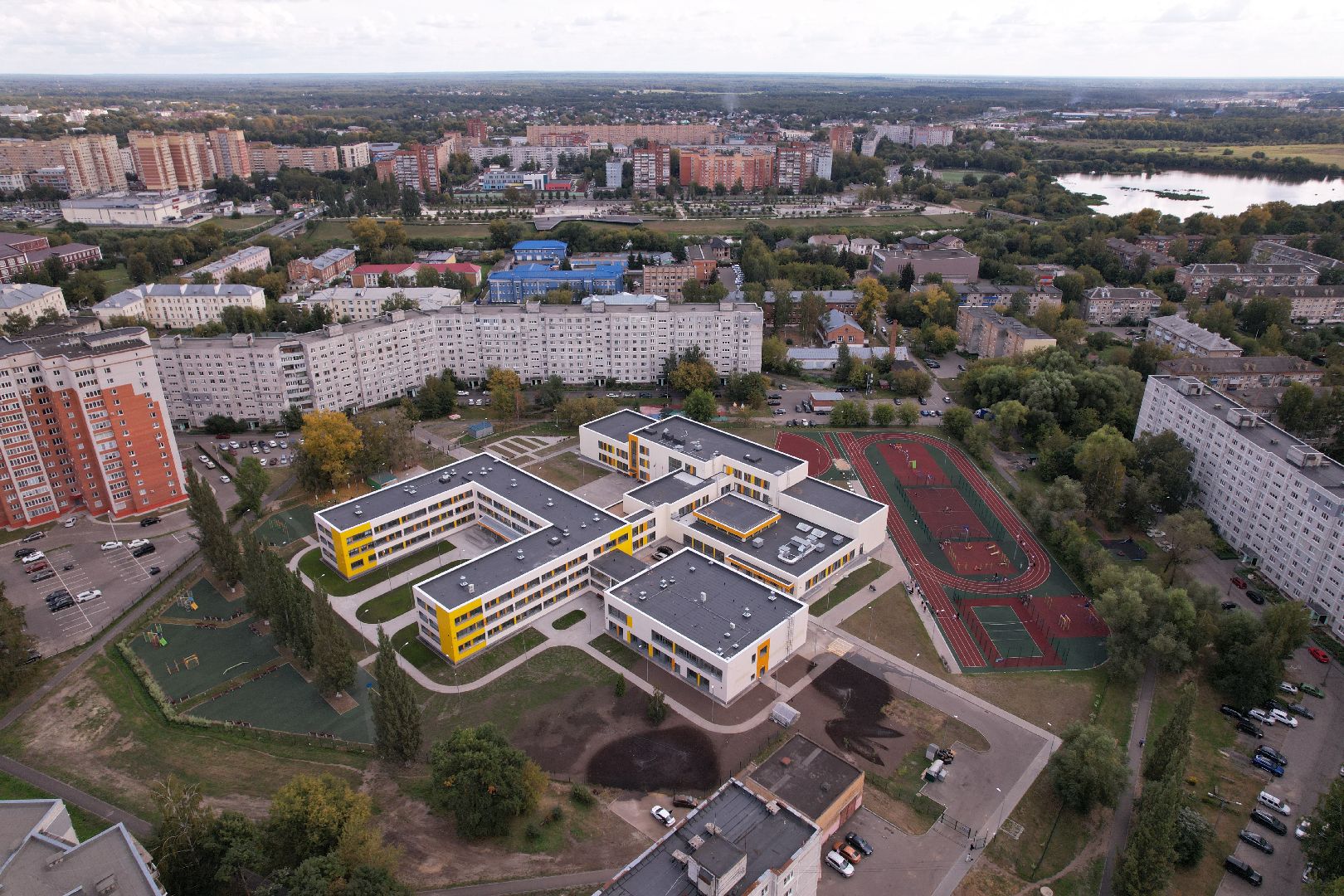 орехово-зуево, школа, строительство,видео с коптера,