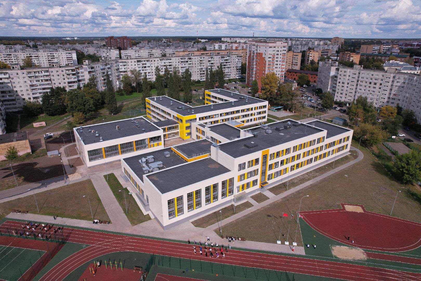 орехово-зуево, школа, строительство,видео с коптера,