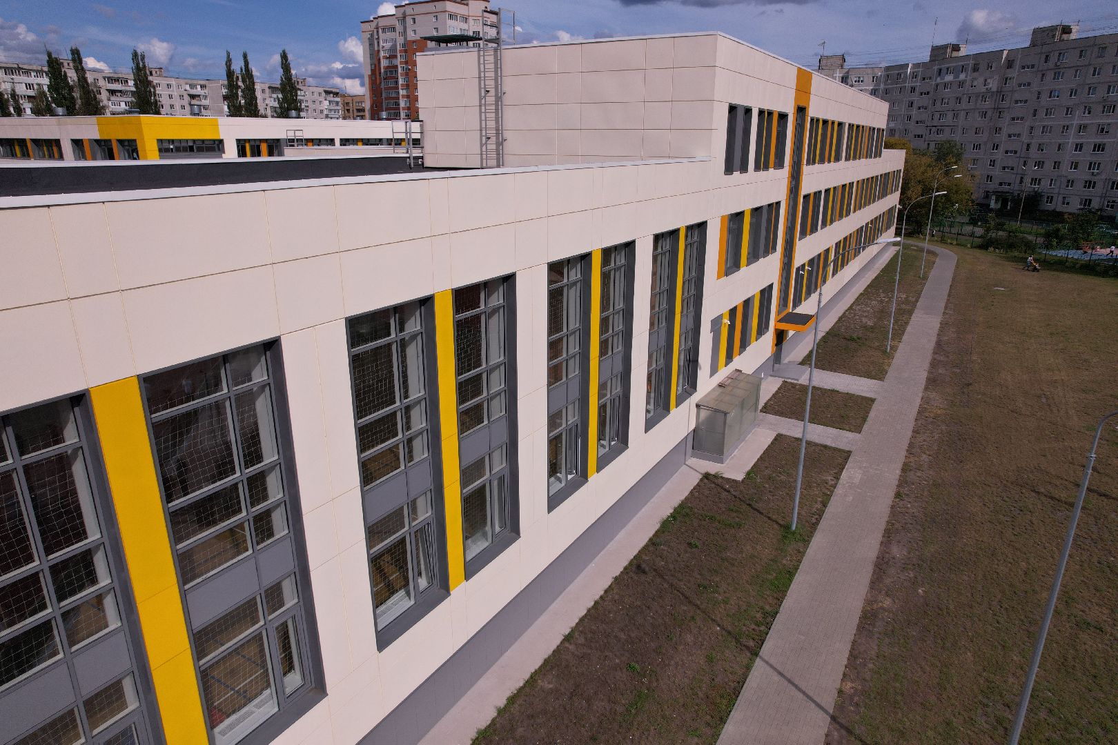 орехово-зуево, школа, строительство,видео с коптера,