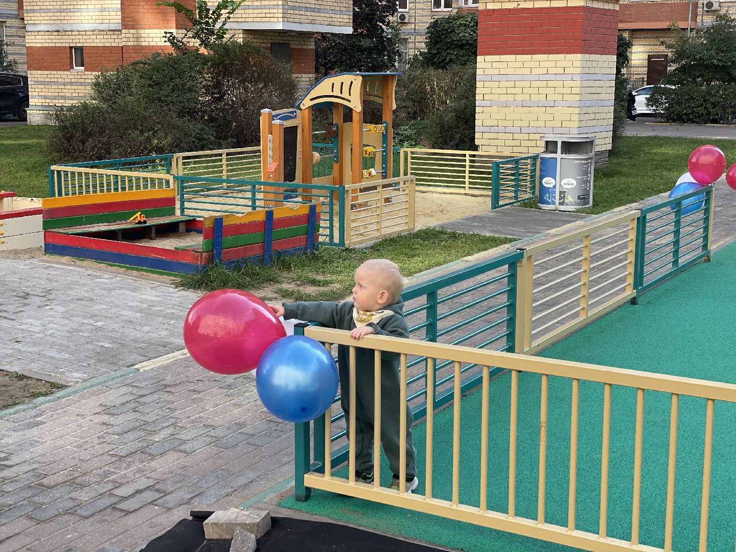 площадка, дети, жители, городок,