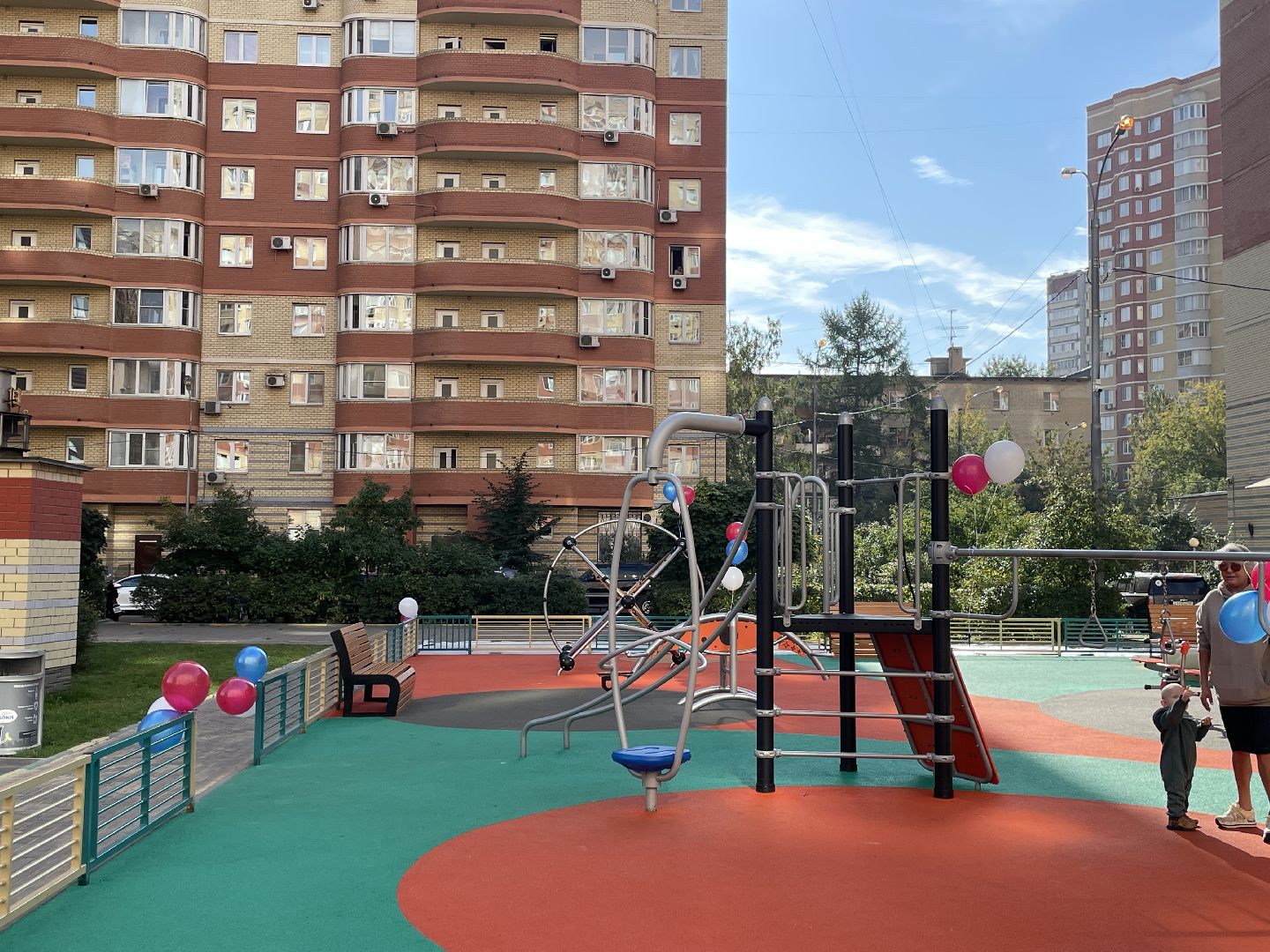 площадка, дети, жители, городок,