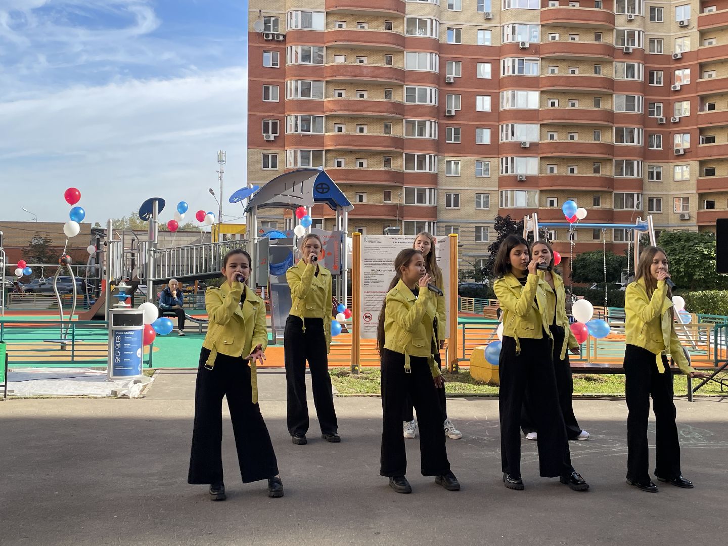 площадка, дети, жители, городок,