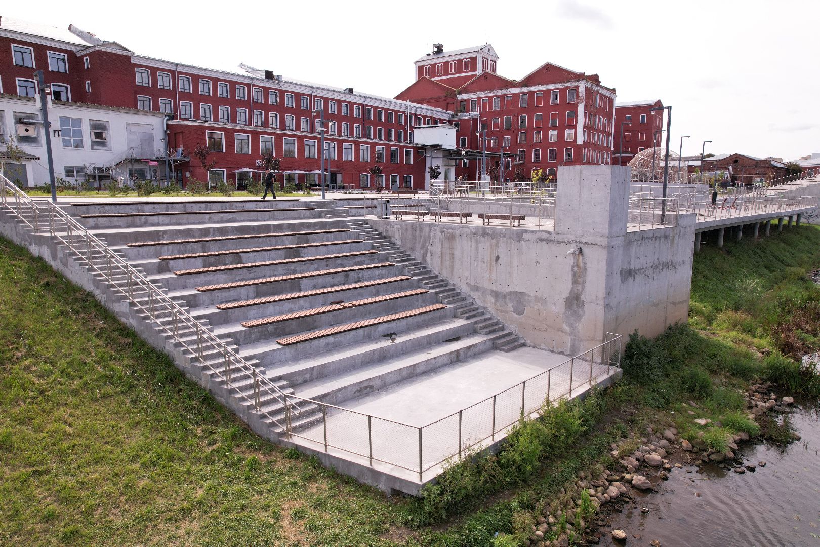 орехово-зуево, благоустройство, набережная,видео с коптера,