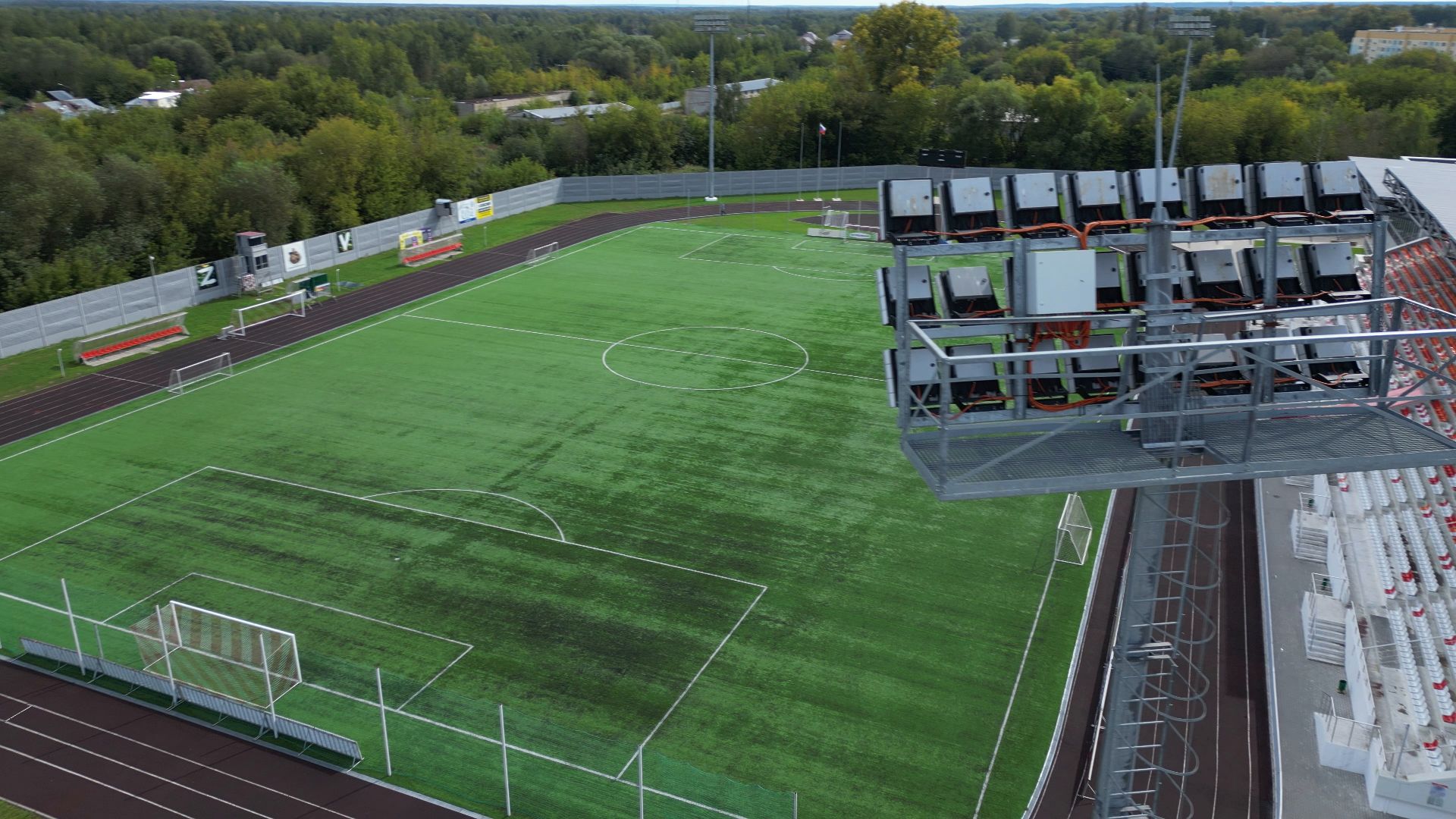 орехово-зуево, спорт, стадион,видео с коптера,
