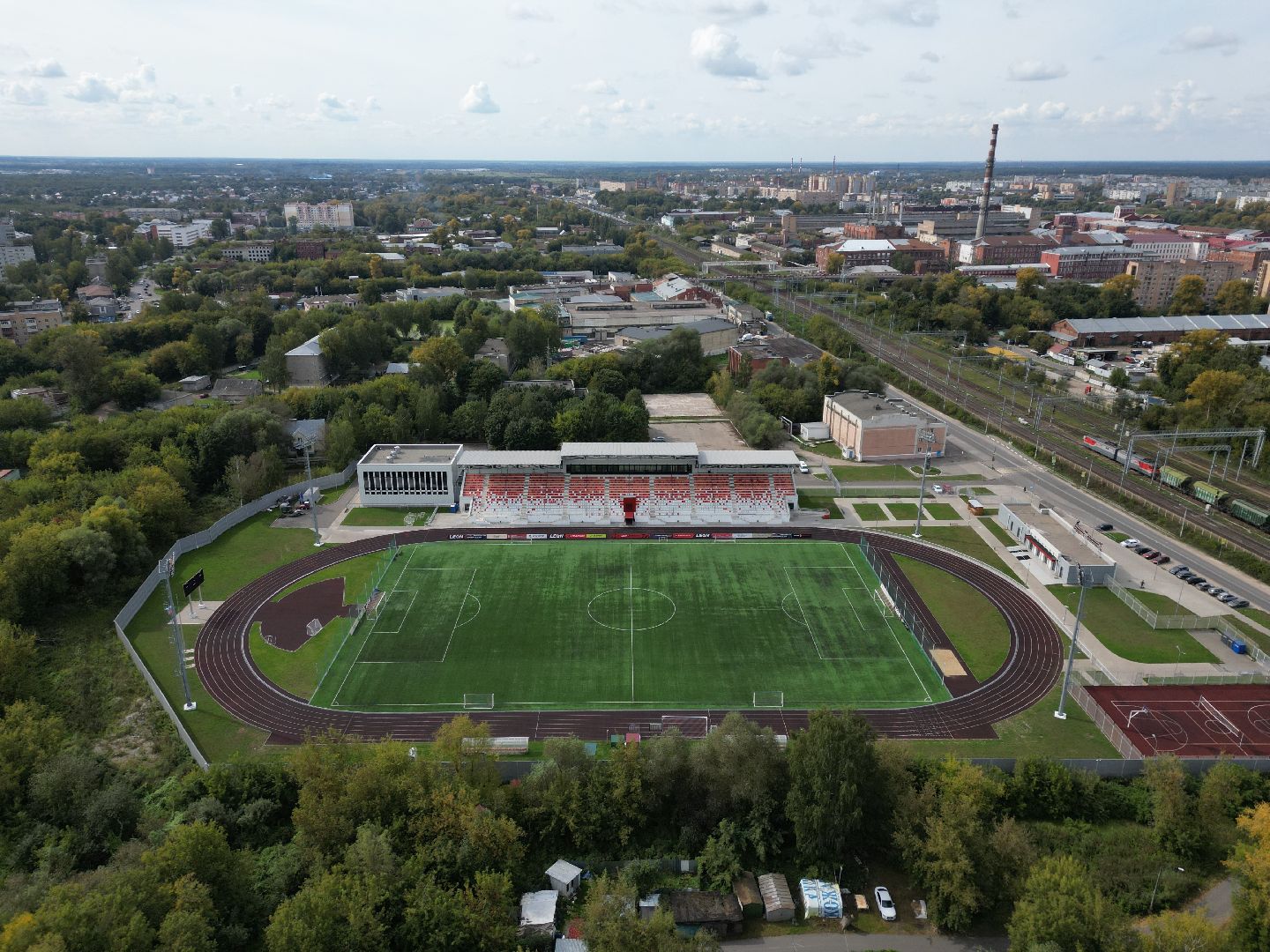 орехово-зуево, спорт, стадион,видео с коптера,