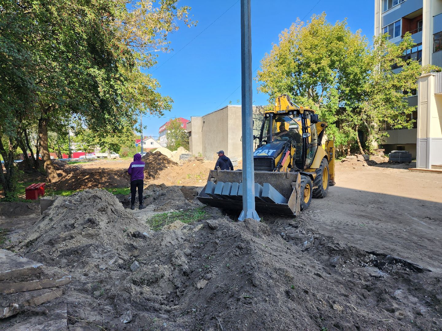 благоустройство дворов, детская игровая площадка, серпухов, поселок большевик, улица ленина,