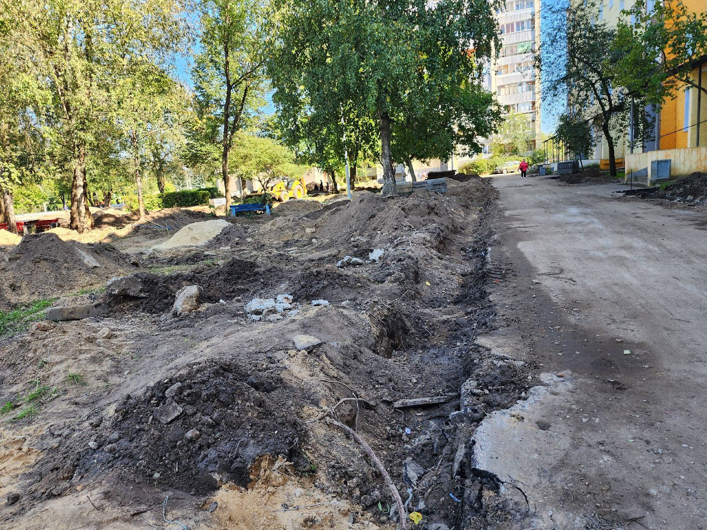 благоустройство дворов, детская игровая площадка, серпухов, поселок большевик, улица ленина,