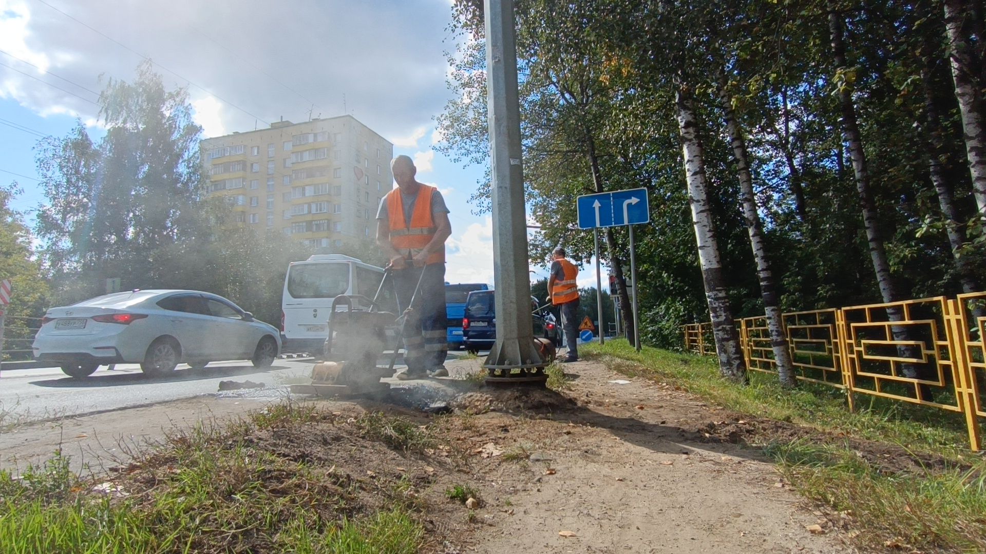 лобня, дорога, благоустройство,