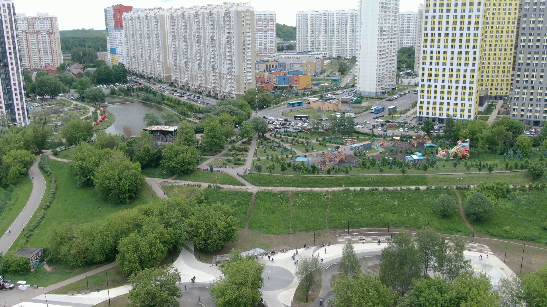 Химки, строительство, яхты,видео с коптера,