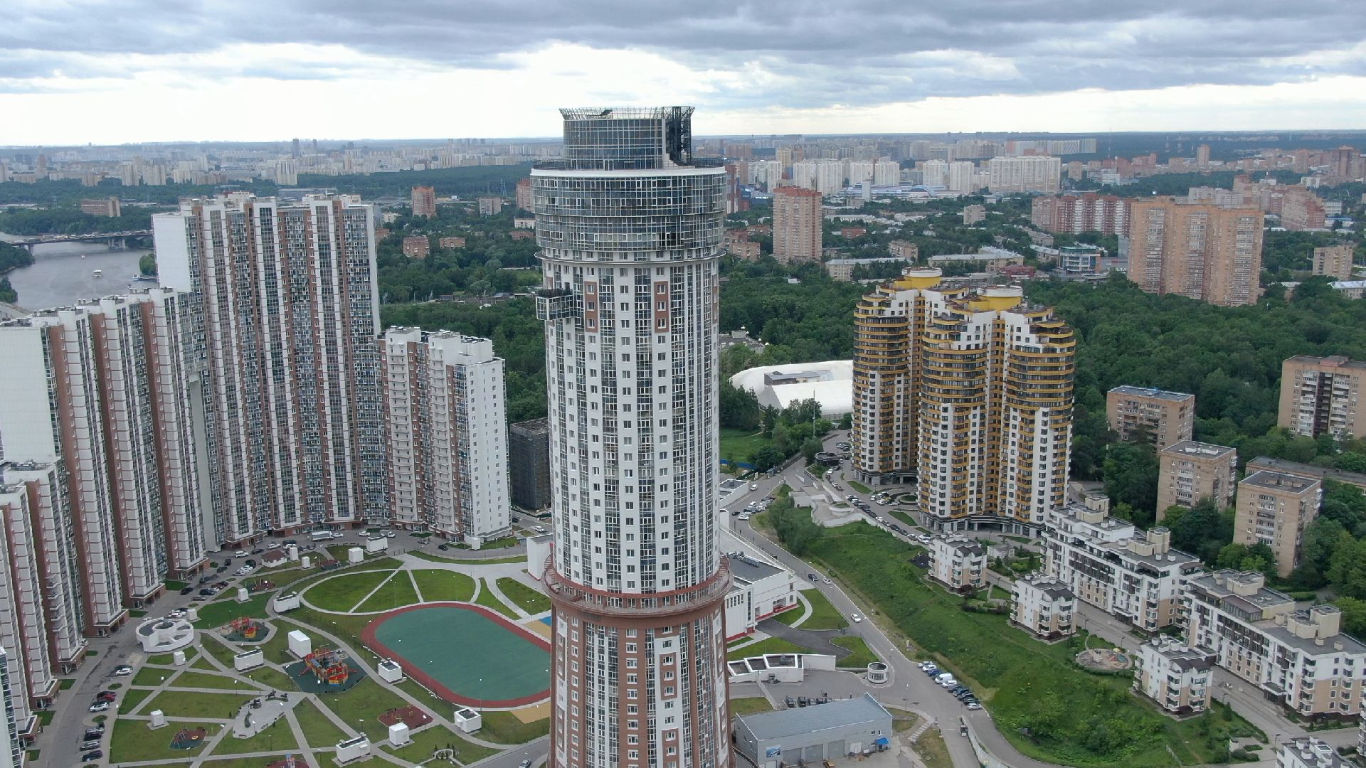 Химки, строительство, яхты,видео с коптера,