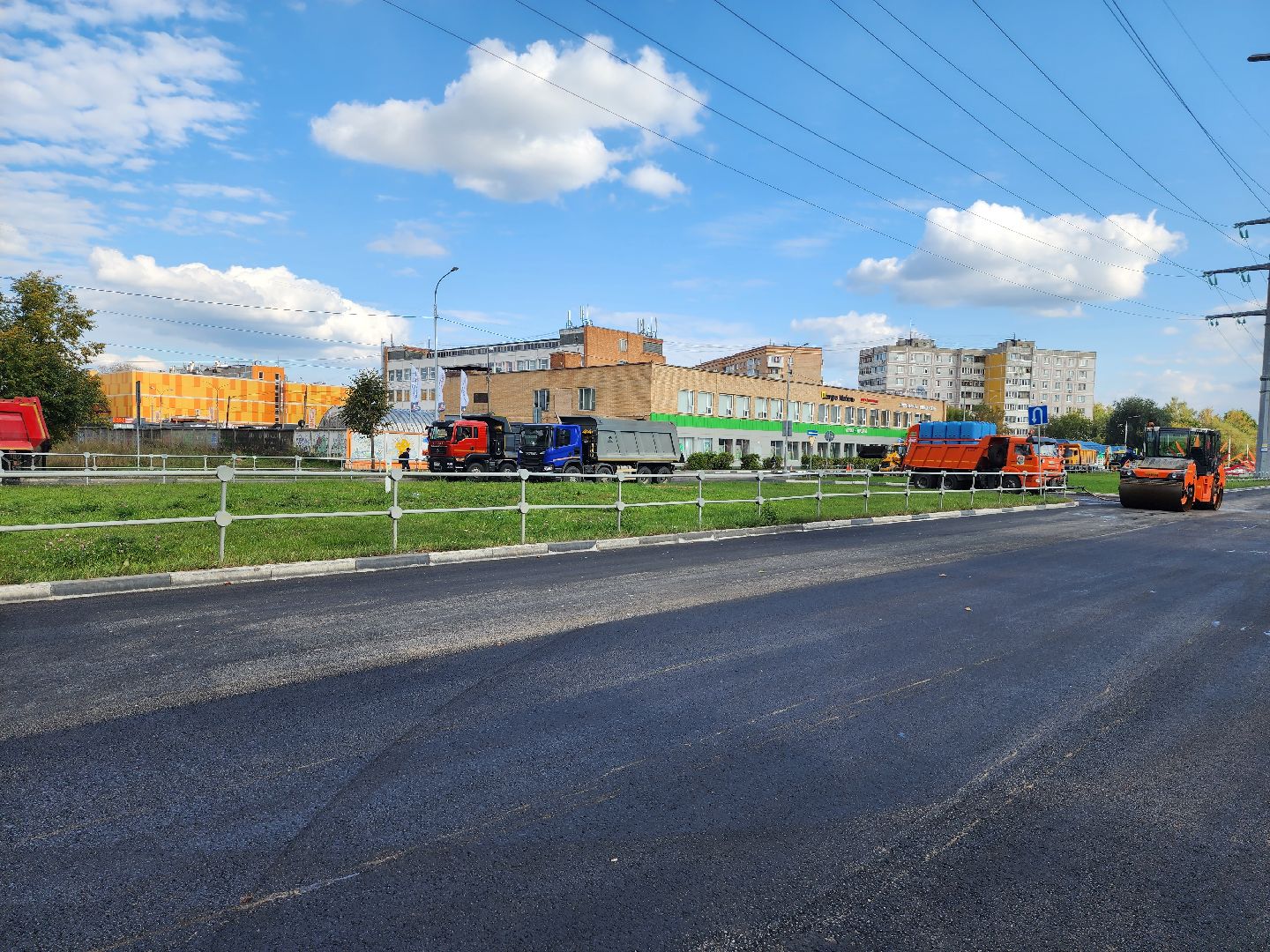 строительство дорог, дороги, серпухов, улица горького, асфальтобетон,