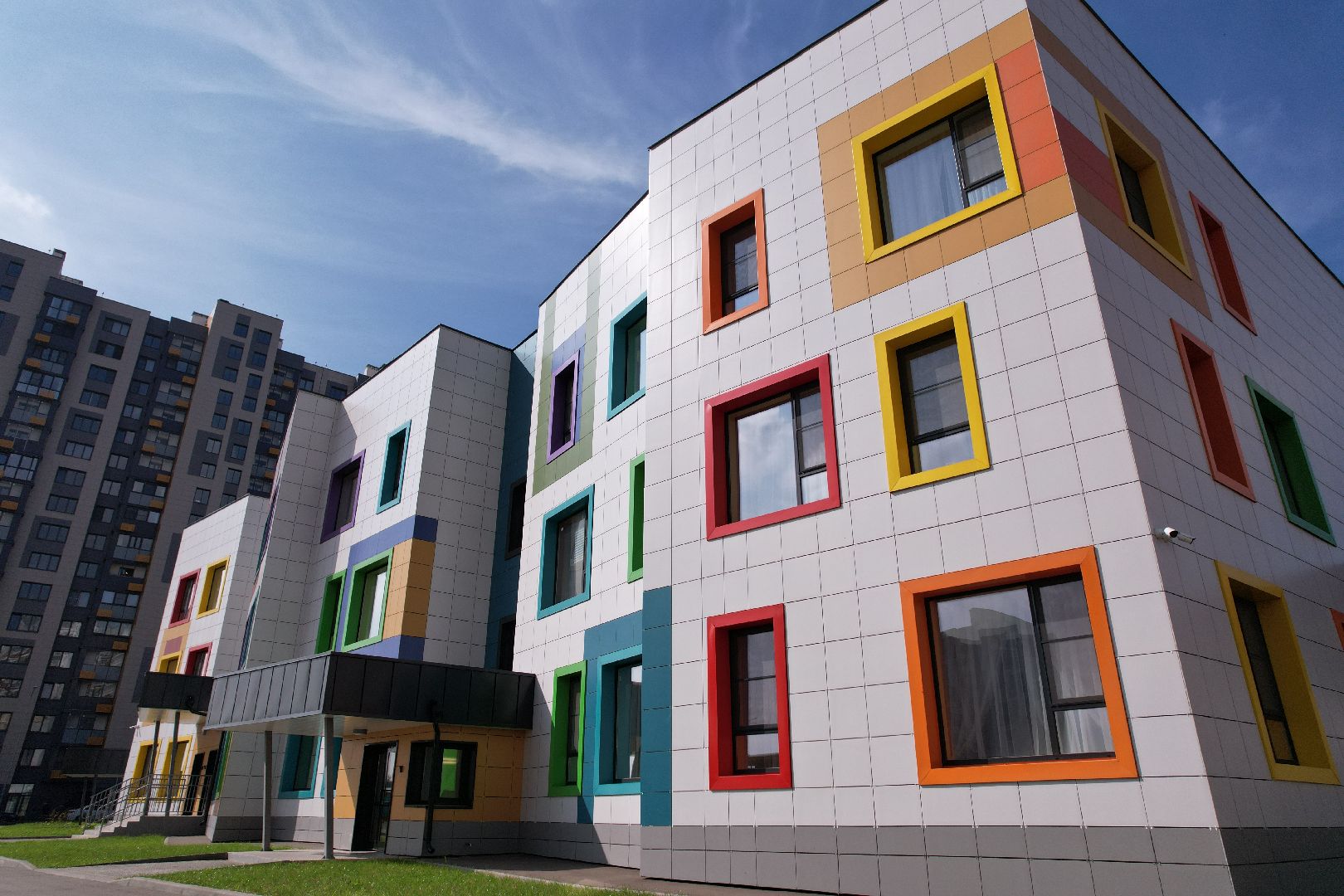 садик, дети, учеба,видео с коптера,