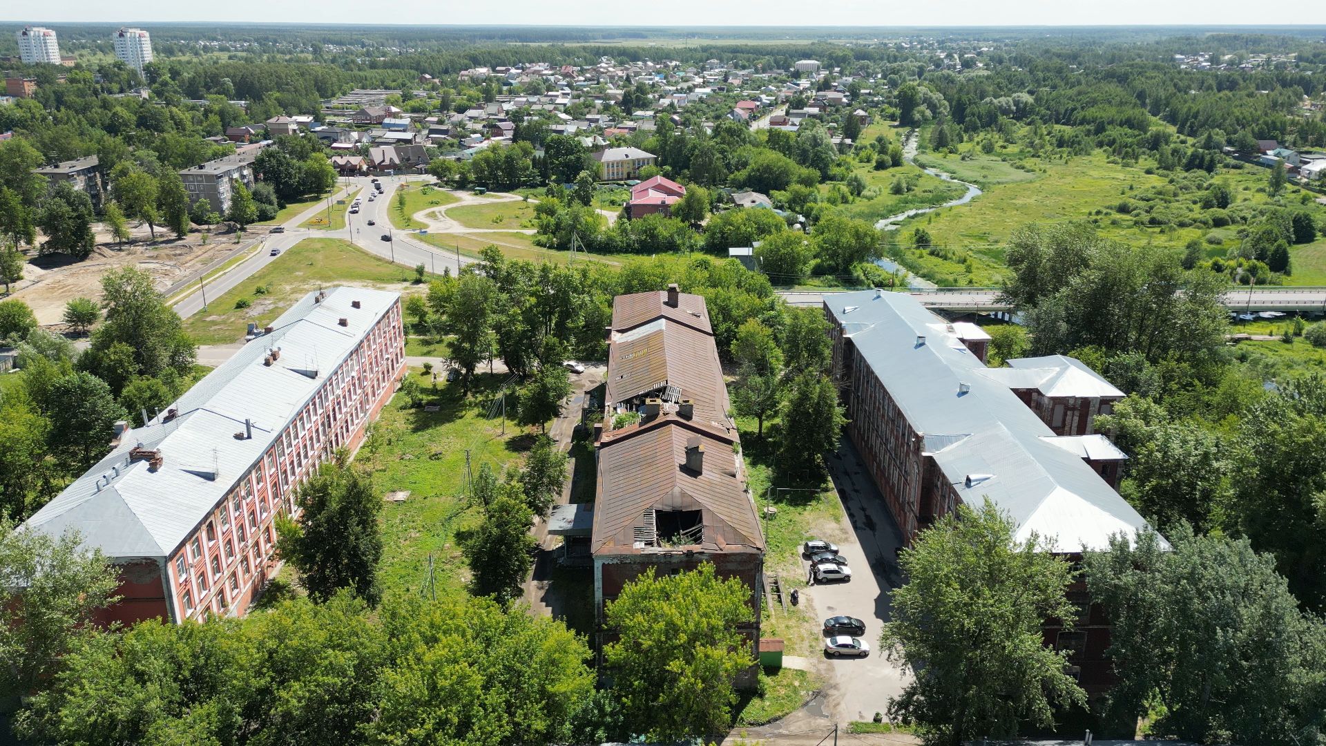 павловский посад, строительство, снос,видео с коптера,