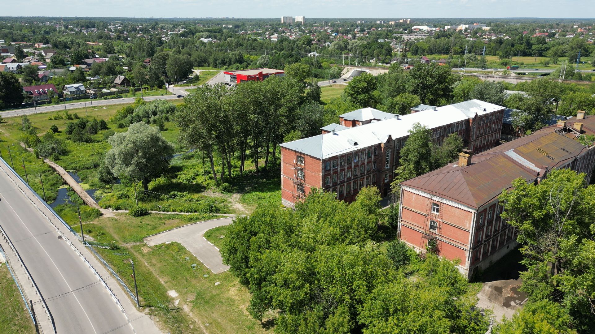 павловский посад, строительство, снос,видео с коптера,