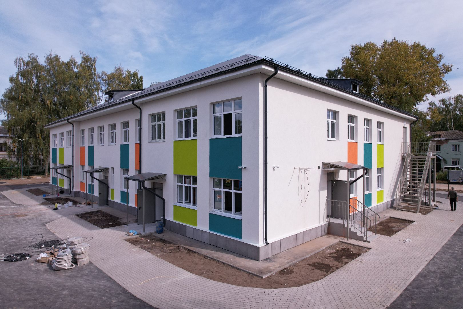 сад, учеба, дети,видео с коптера,