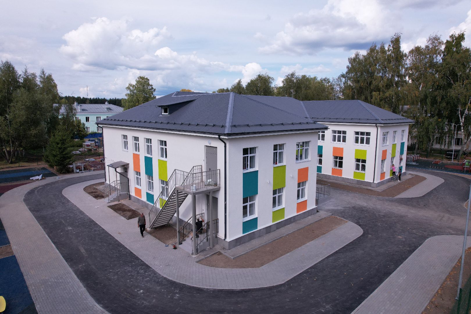 сад, учеба, дети,видео с коптера,