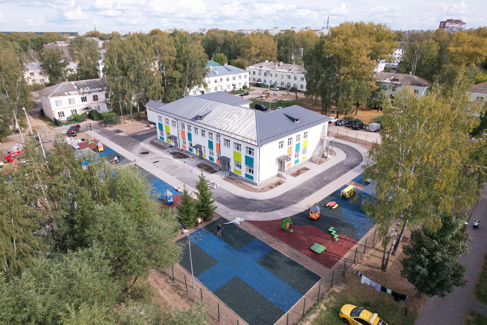 сад, учеба, дети,видео с коптера,