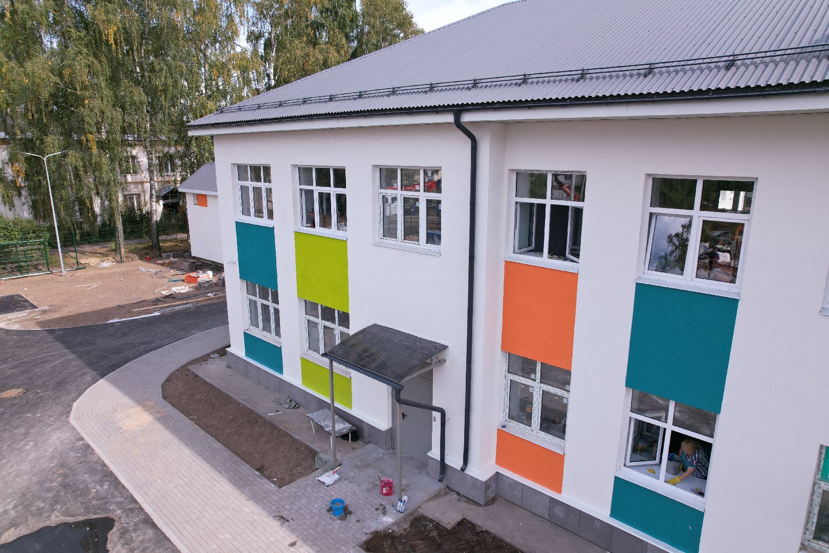 сад, учеба, дети,видео с коптера,