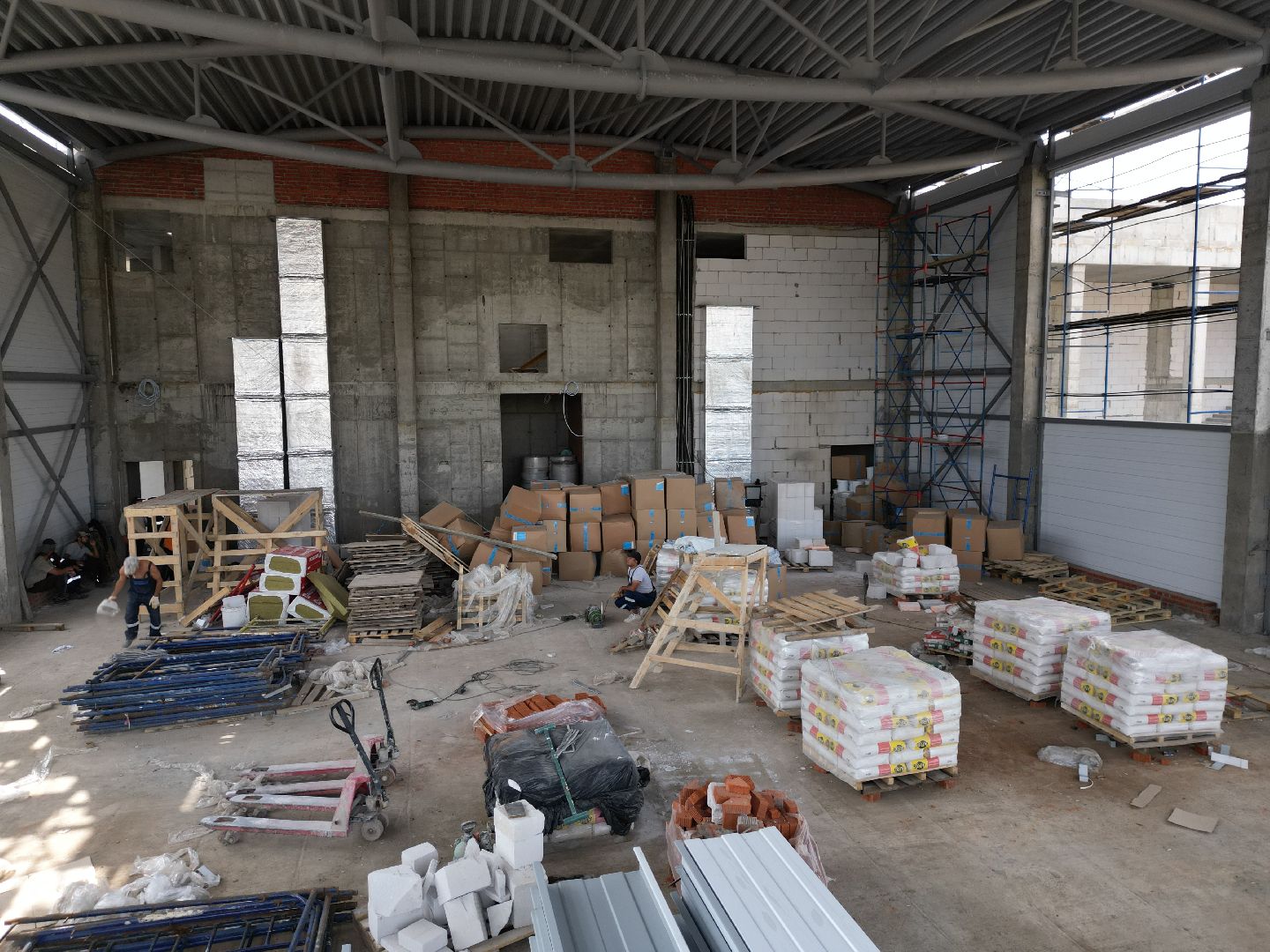 школа, строительство, орехово-зуево,видео с коптера,