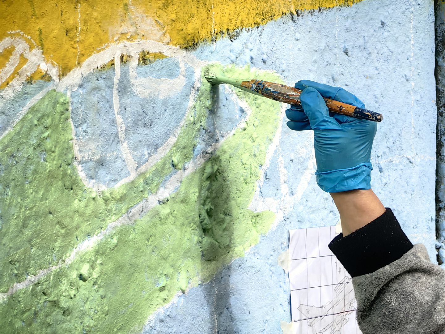 художник, роспись, картина, авиация, самолеты,