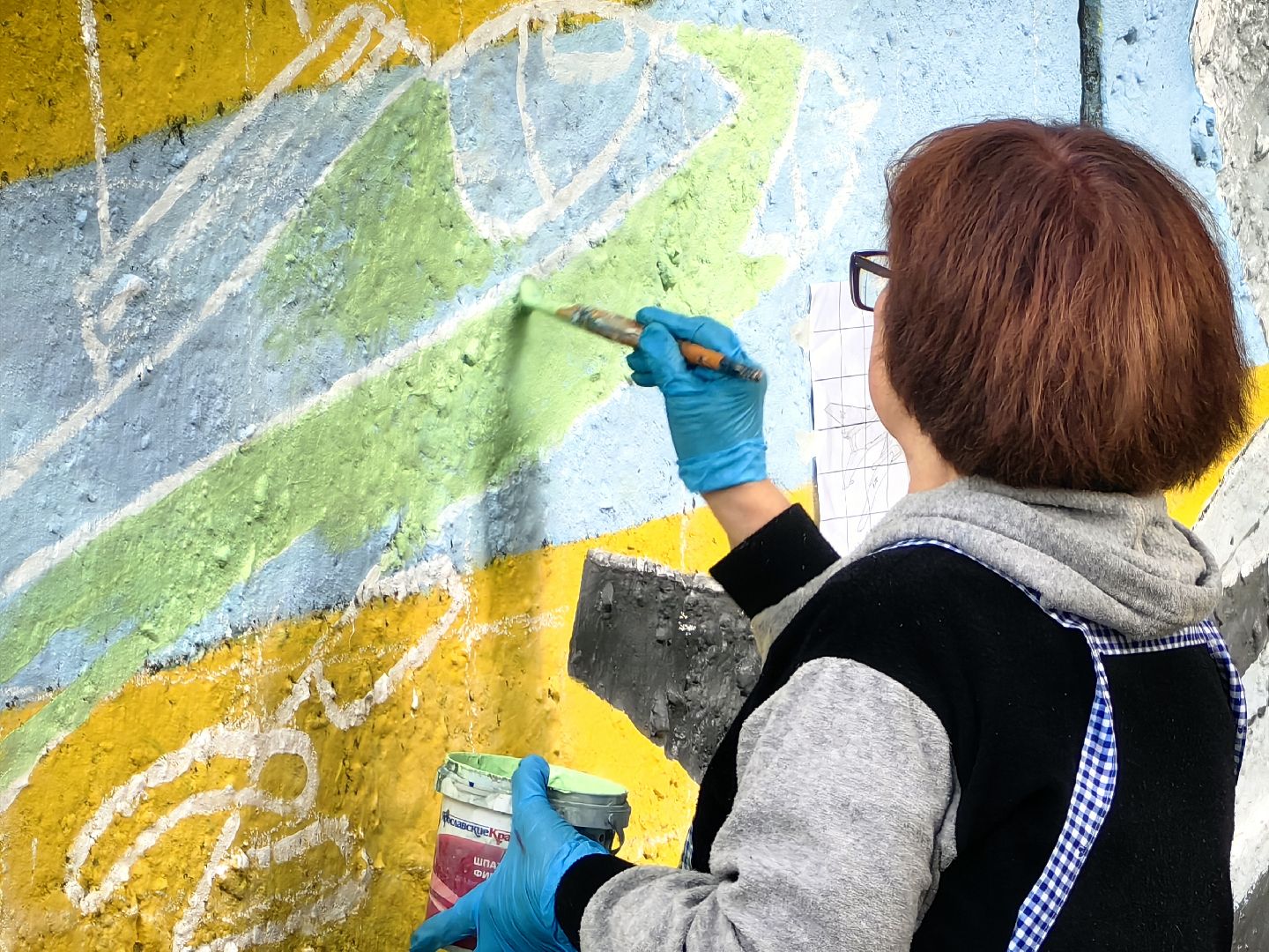 художник, роспись, картина, авиация, самолеты,