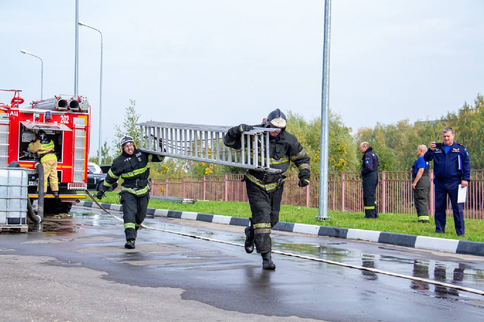 Подольск, пожарные, Соревнования, Поофессионализм,