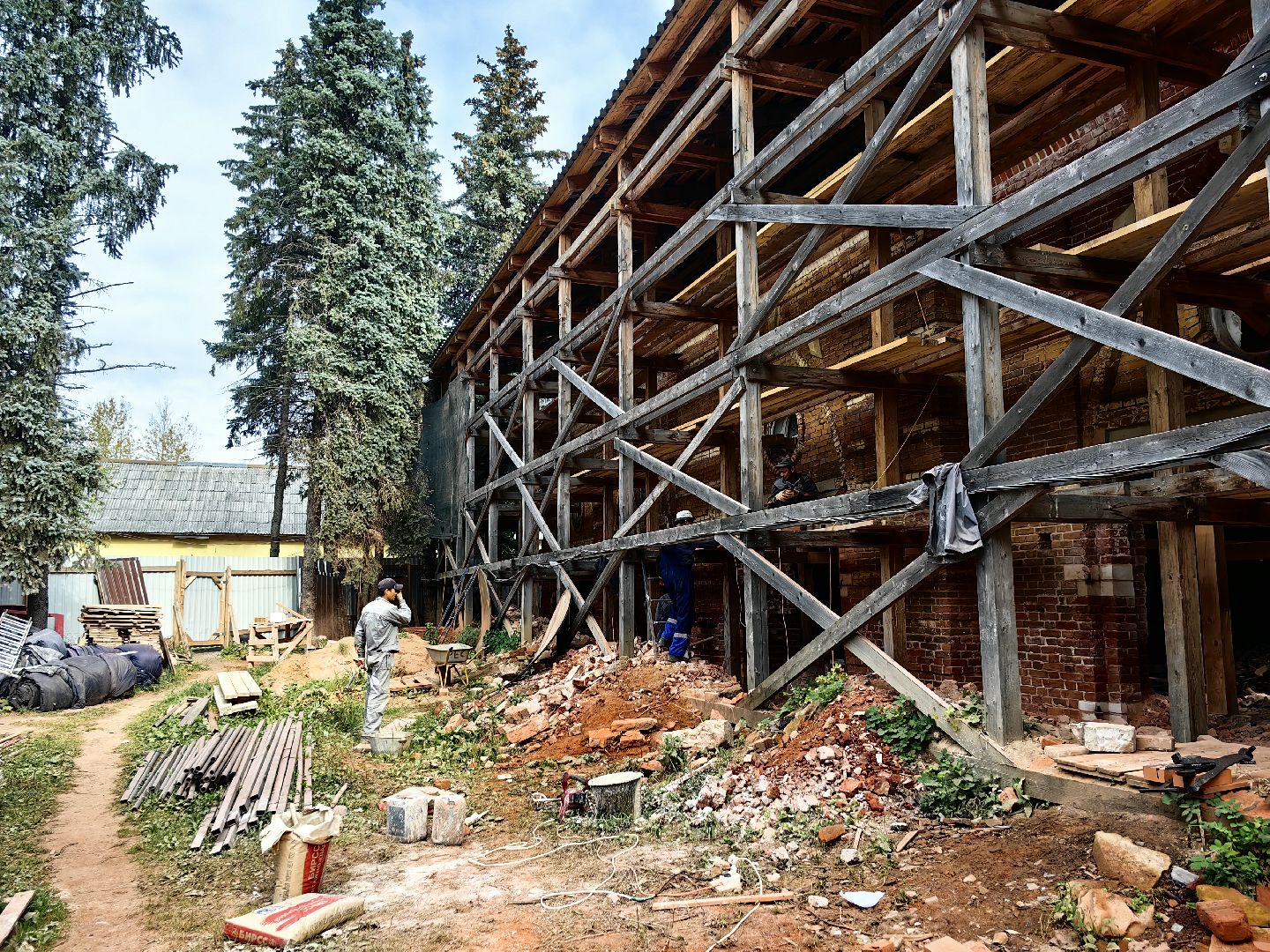 сарай, усадьба, реставрация, флигель, арка,