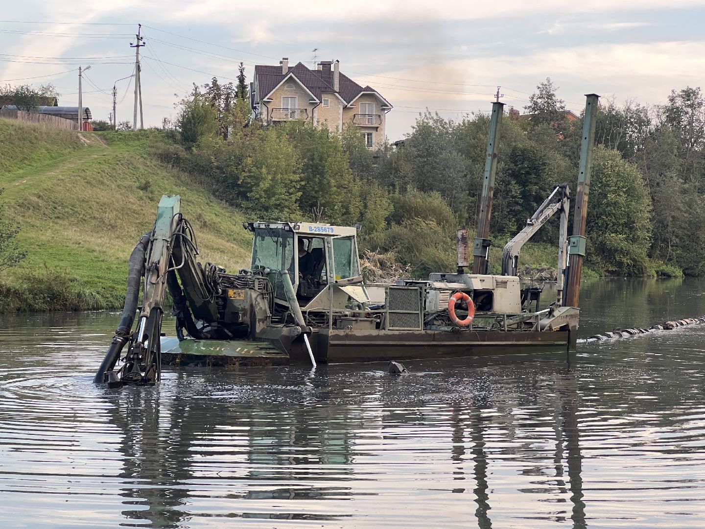 химки, благоуйстройство, река, очистка реки,