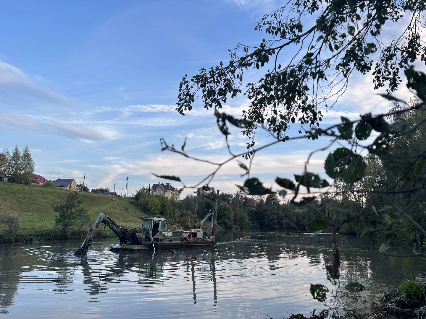 химки, благоуйстройство, река, очистка реки,