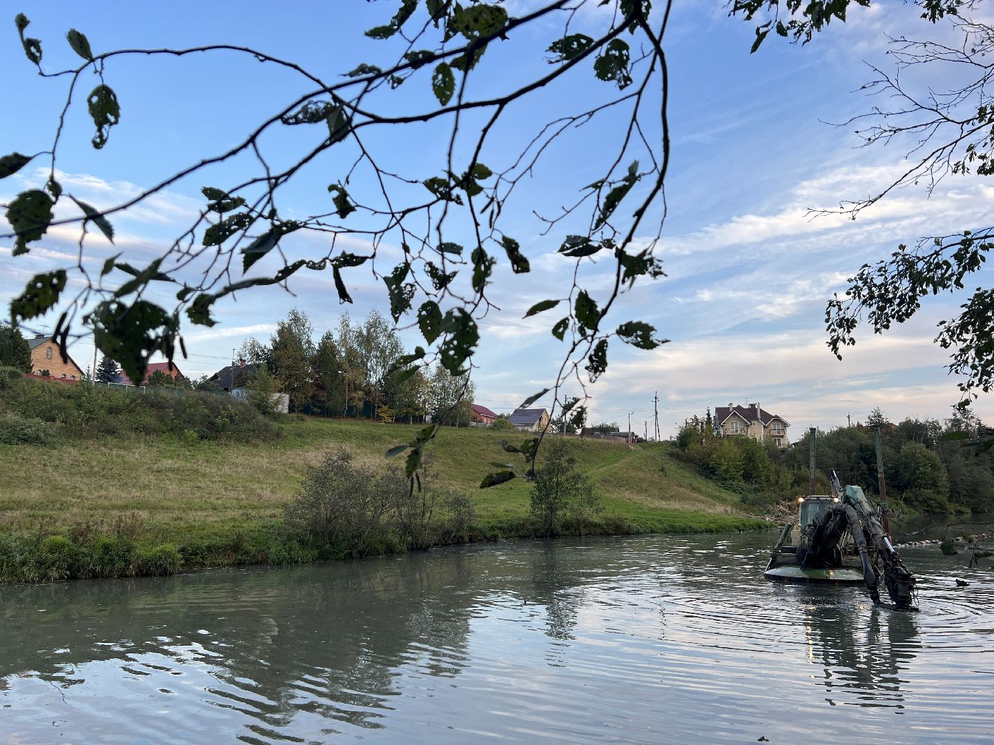 химки, благоуйстройство, река, очистка реки,